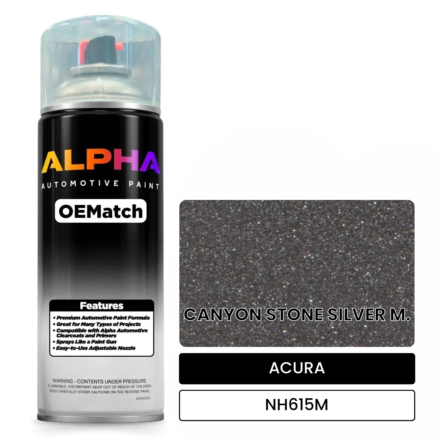 ACURA CANYON STONE SILVER M. NH615M | OEMatch Automotive Spraycan