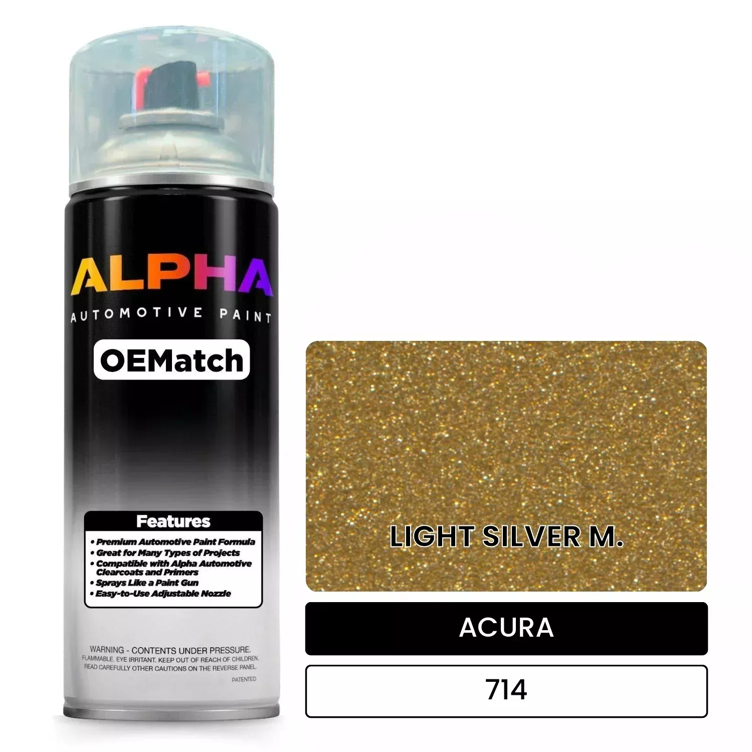 ACURA LIGHT SILVER M. 714 | OEMatch Automotive Spraycan