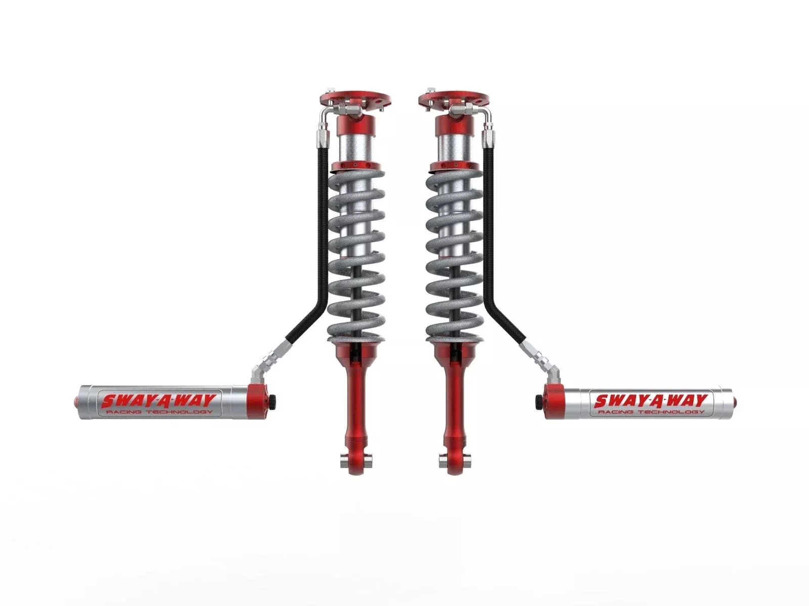 AFE 301-5600-10-CA Sway-A-Way 2.5 Front Coilover Kit w/ Remote Reservoirs and Compression Adjusters