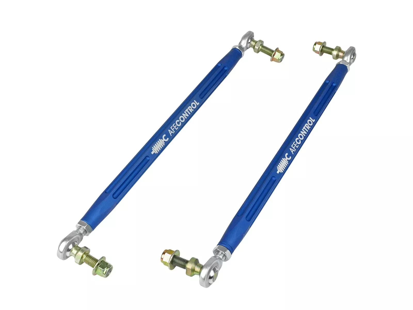 AFE 442-721001FL aFe CONTROL Front Adjustable End Link Set Blue