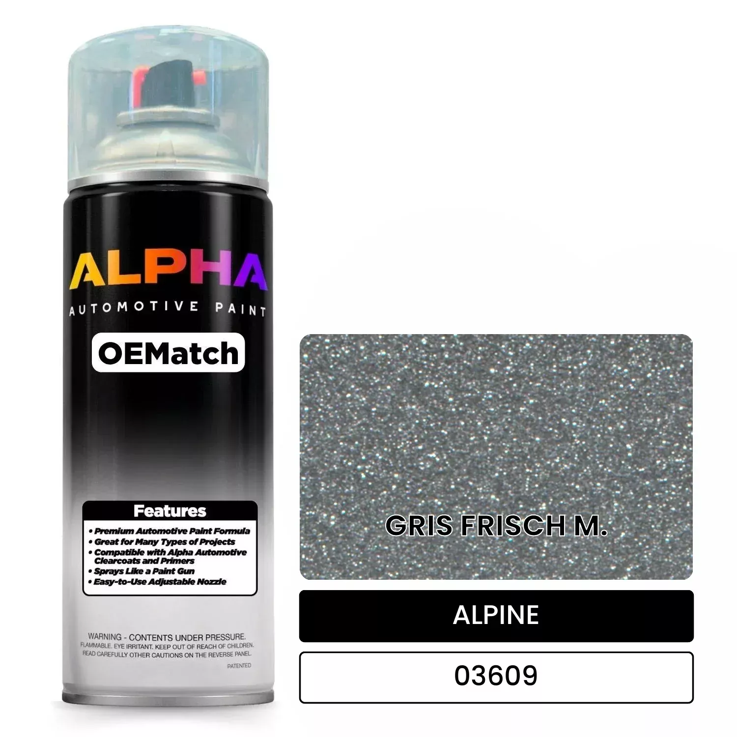 ALPINE GRIS FRISCH M. 03609 | OEMatch Automotive Spraycan
