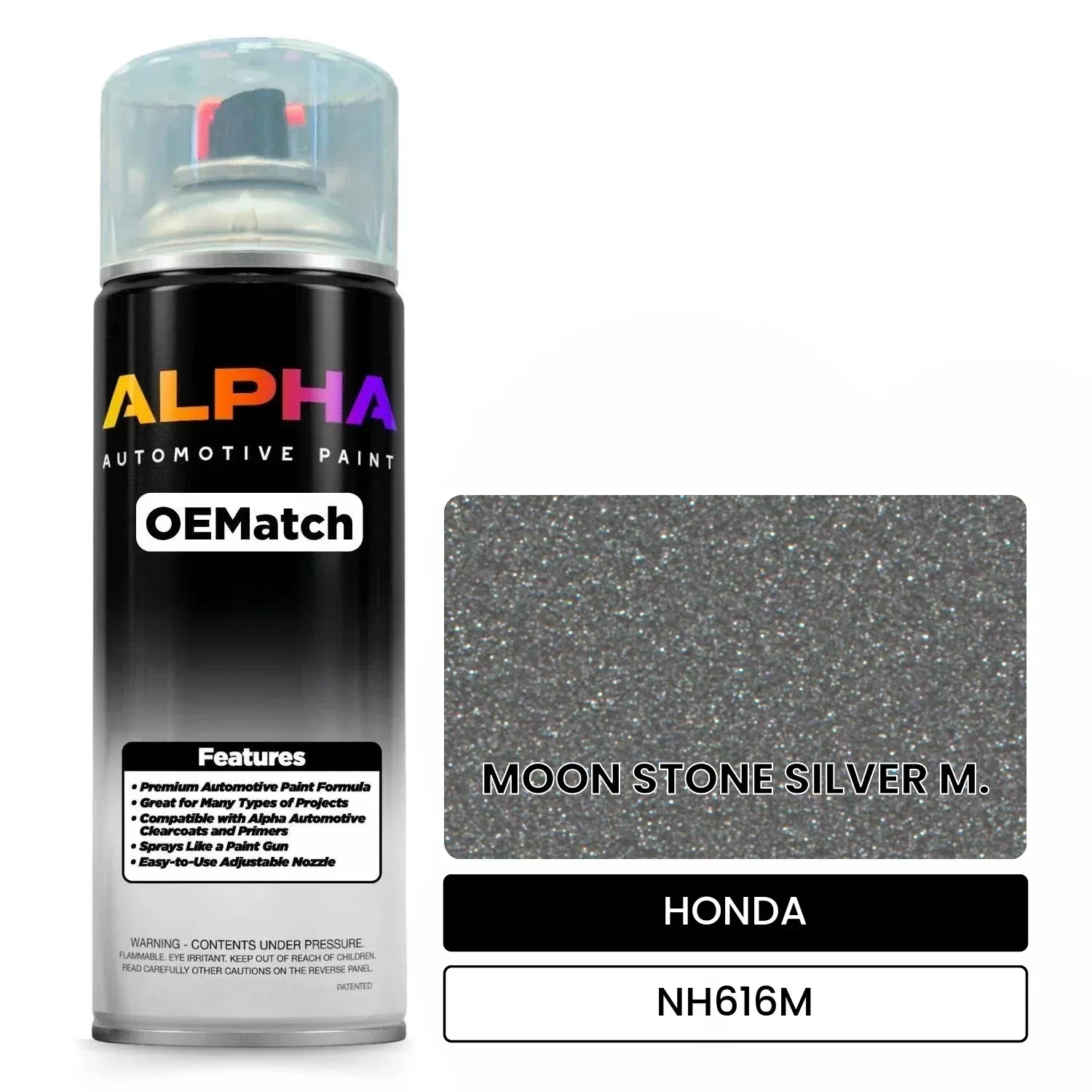 HONDA MOON STONE SILVER M. NH616M | OEMatch Automotive Spraycan