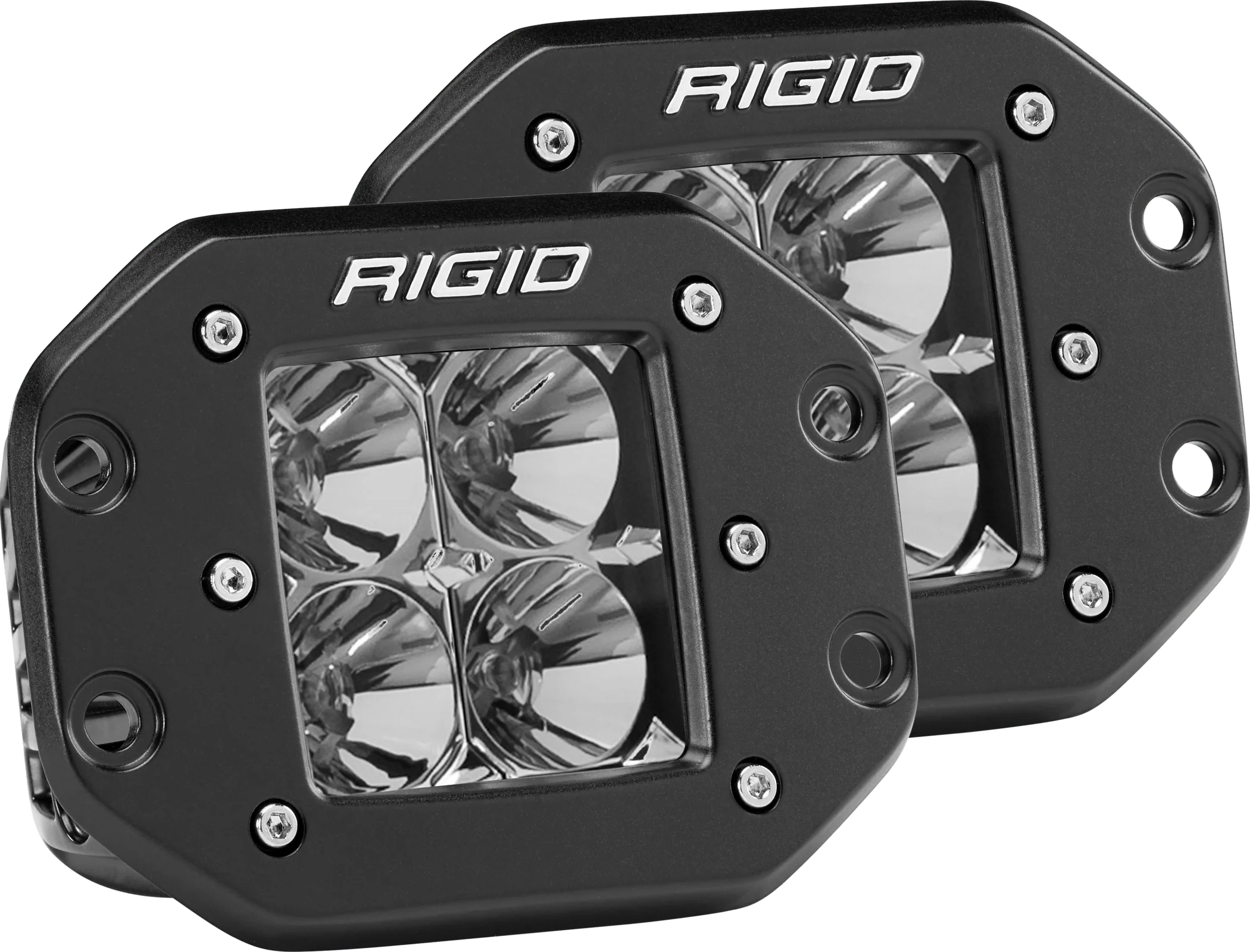 RIGID Industries 212113 D-Series PRO Flood LED Light, Flush Mount