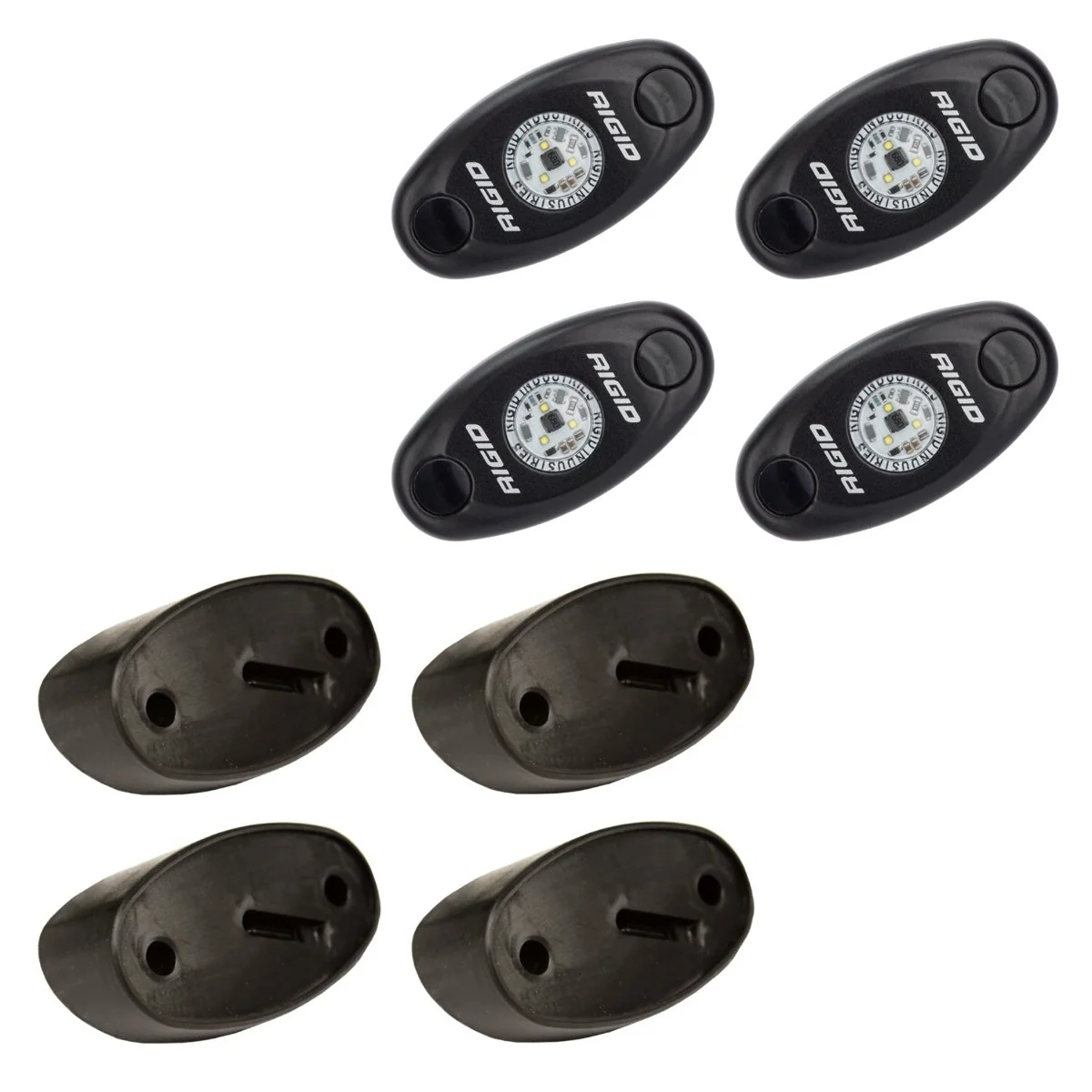 RIGID Industries 400213 Rock Light Kit, Red 4 lights