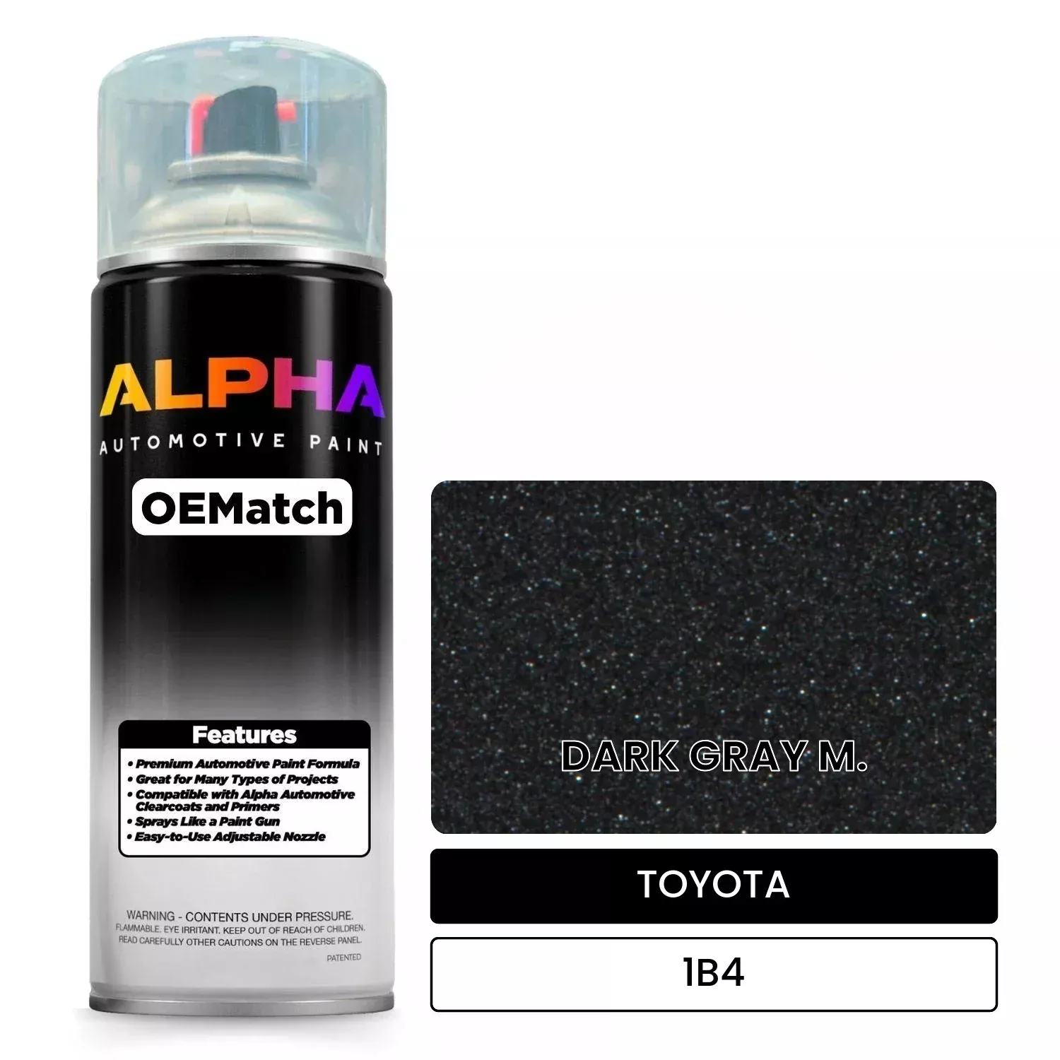 TOYOTA DARK GRAY M. 1B4 | OEMatch Automotive Spraycan