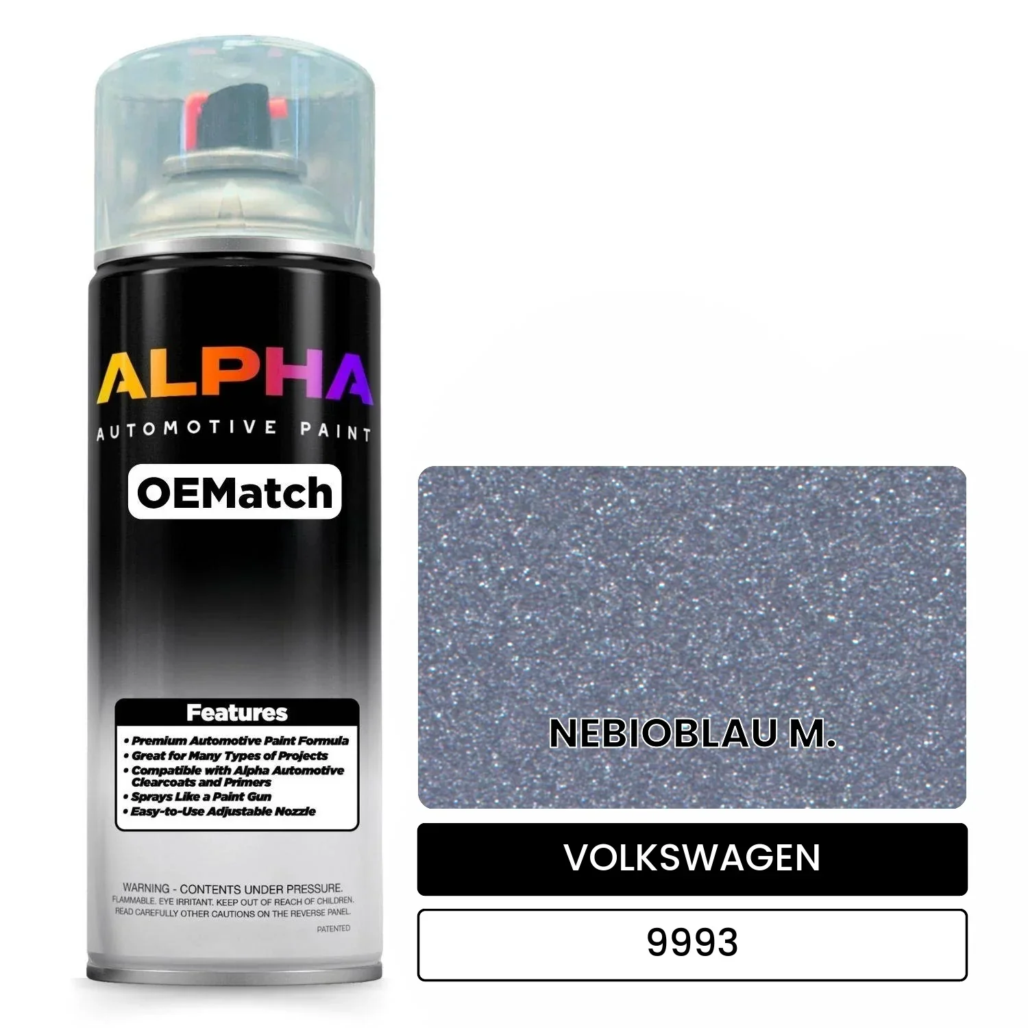 VOLKSWAGEN Nebio Blue Metallic 9993 | OEMatch Automotive Spraycan