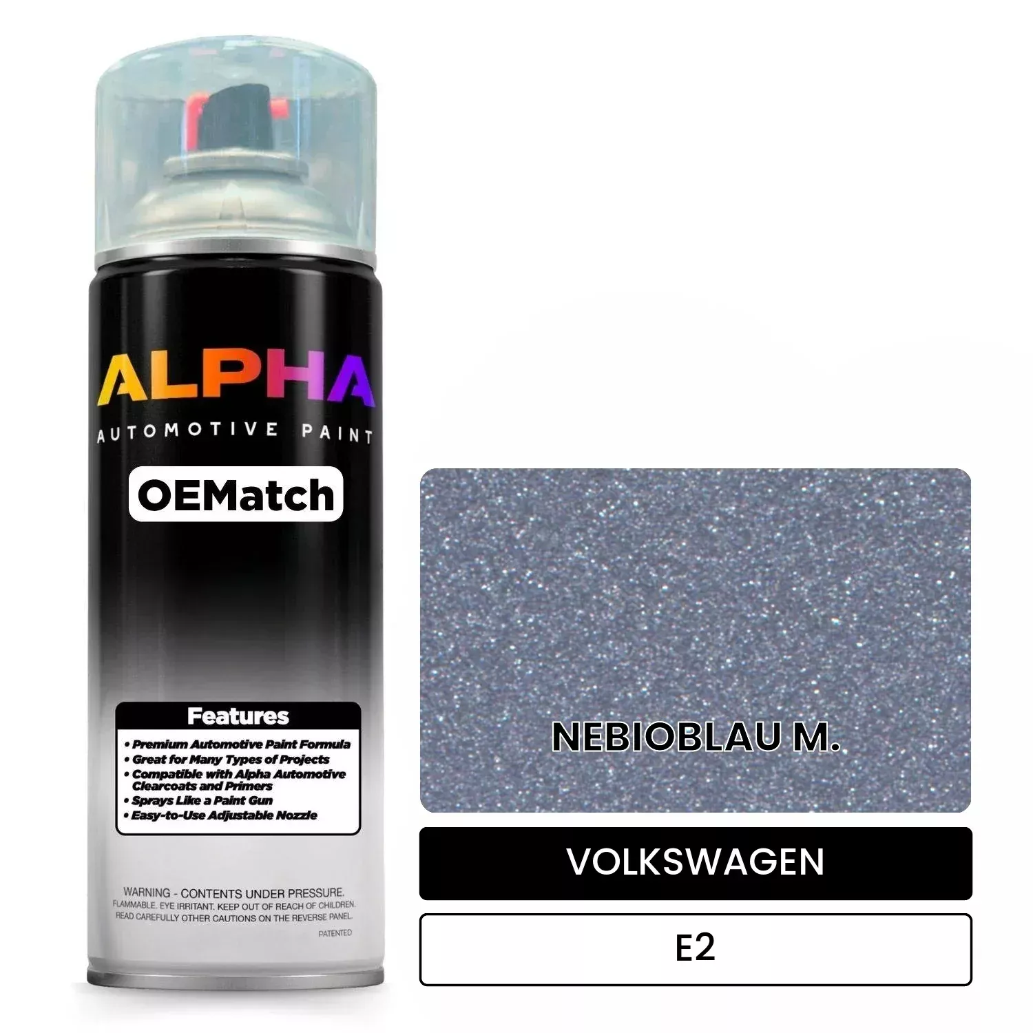 VOLKSWAGEN Nebio Blue Metallic E2 | OEMatch Automotive Spraycan