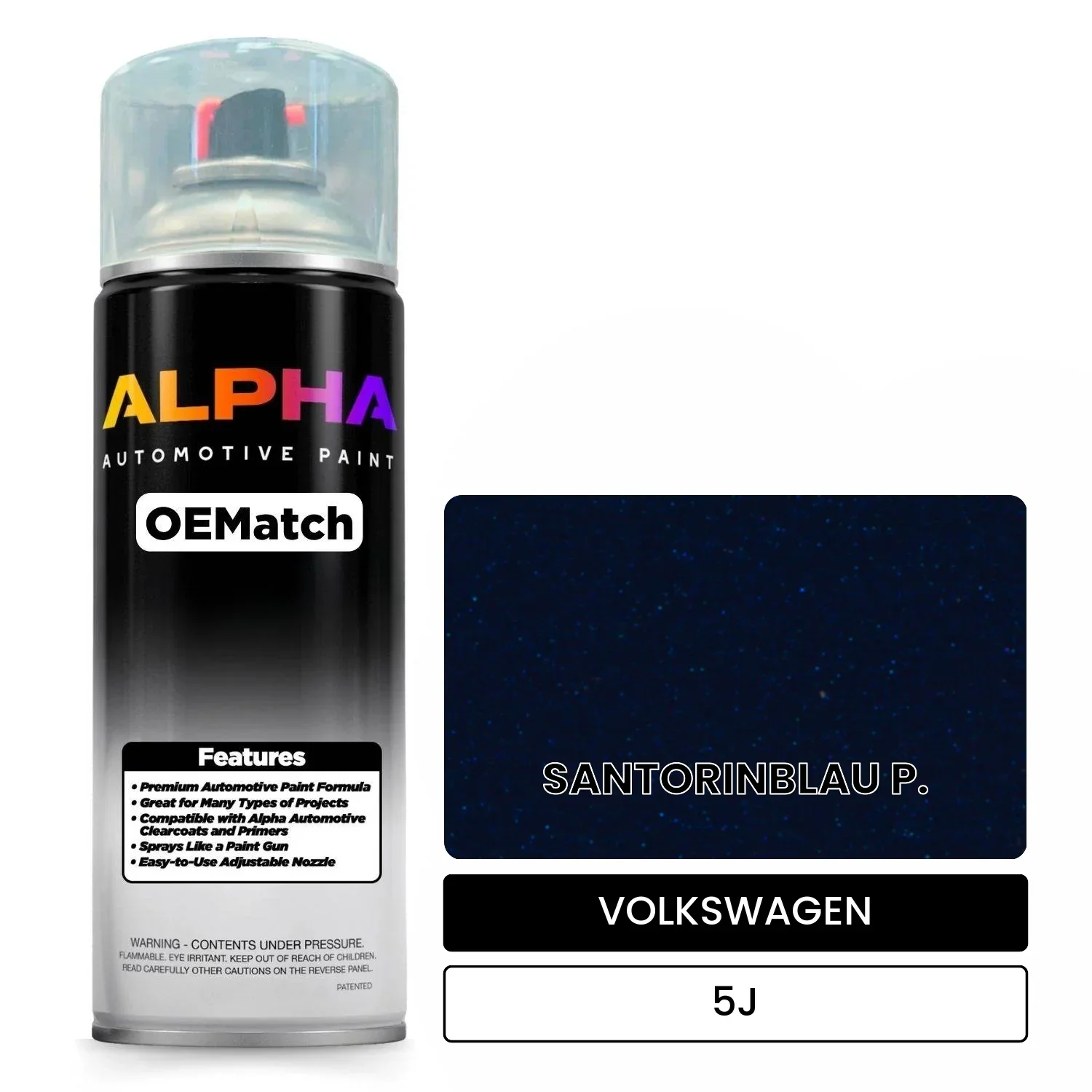 VOLKSWAGEN Santorini Blue 5J | OEMatch Automotive Spraycan