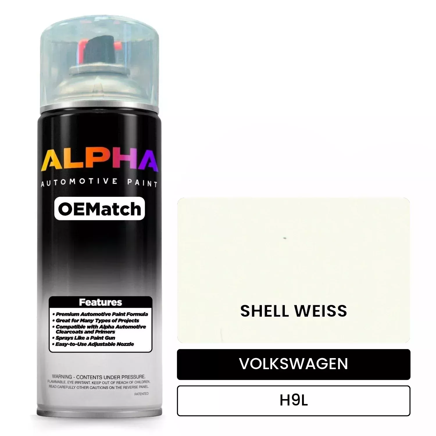 VOLKSWAGEN Shell White H9L | OEMatch Automotive Spraycan