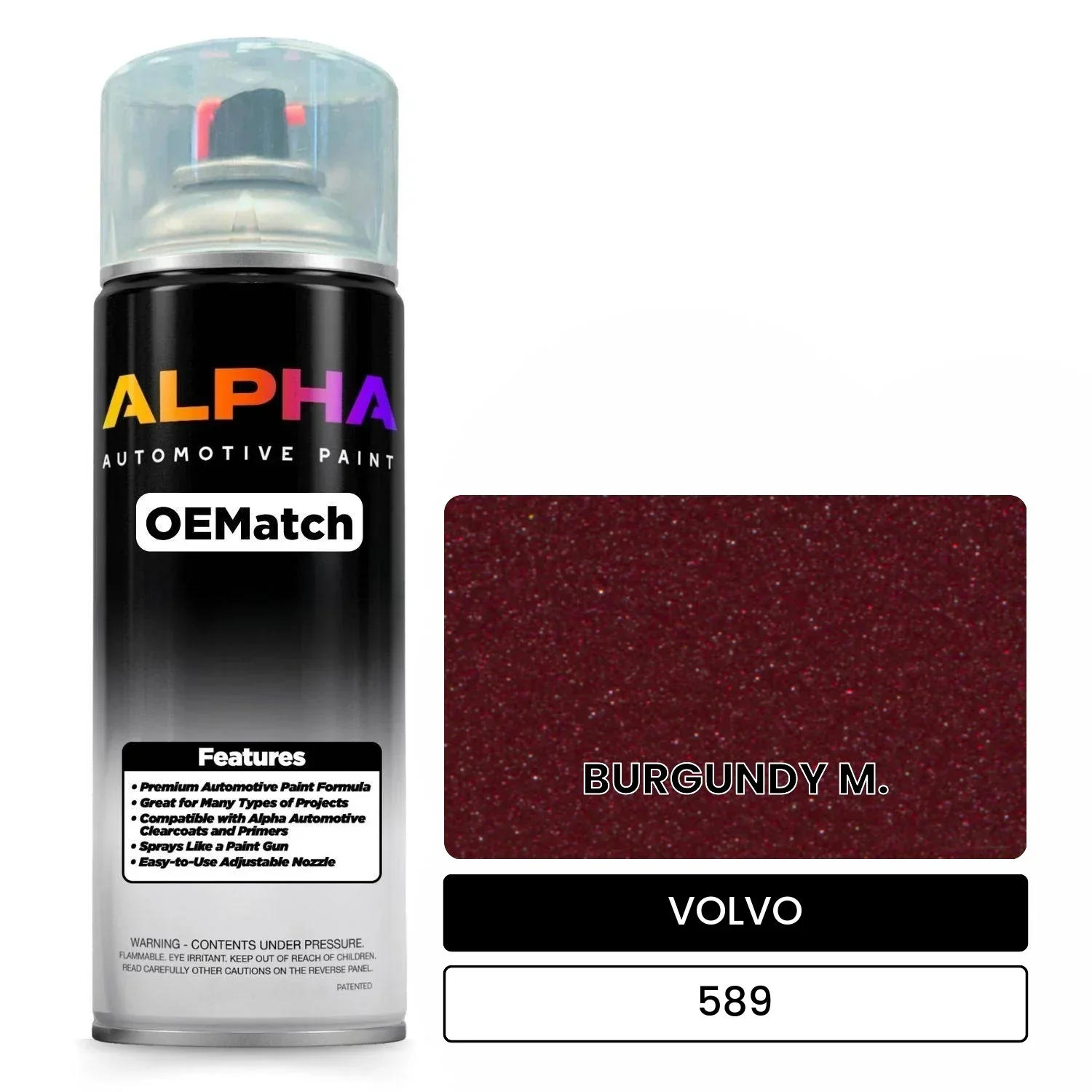 VOLVO BURGUNDY M. 589 | OEMatch Automotive Spraycan