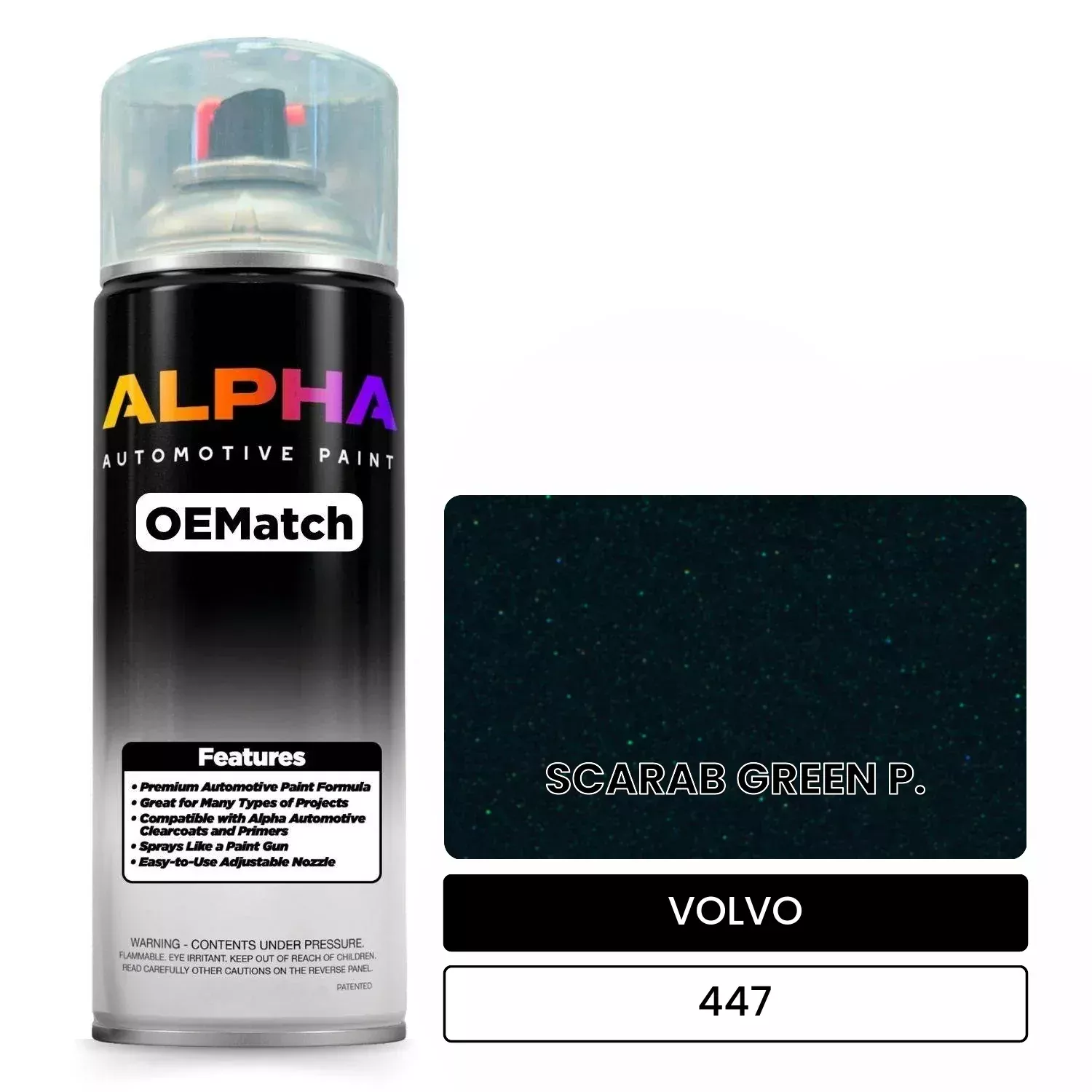 VOLVO SCARAB GREEN P. 447 | OEMatch Automotive Spraycan